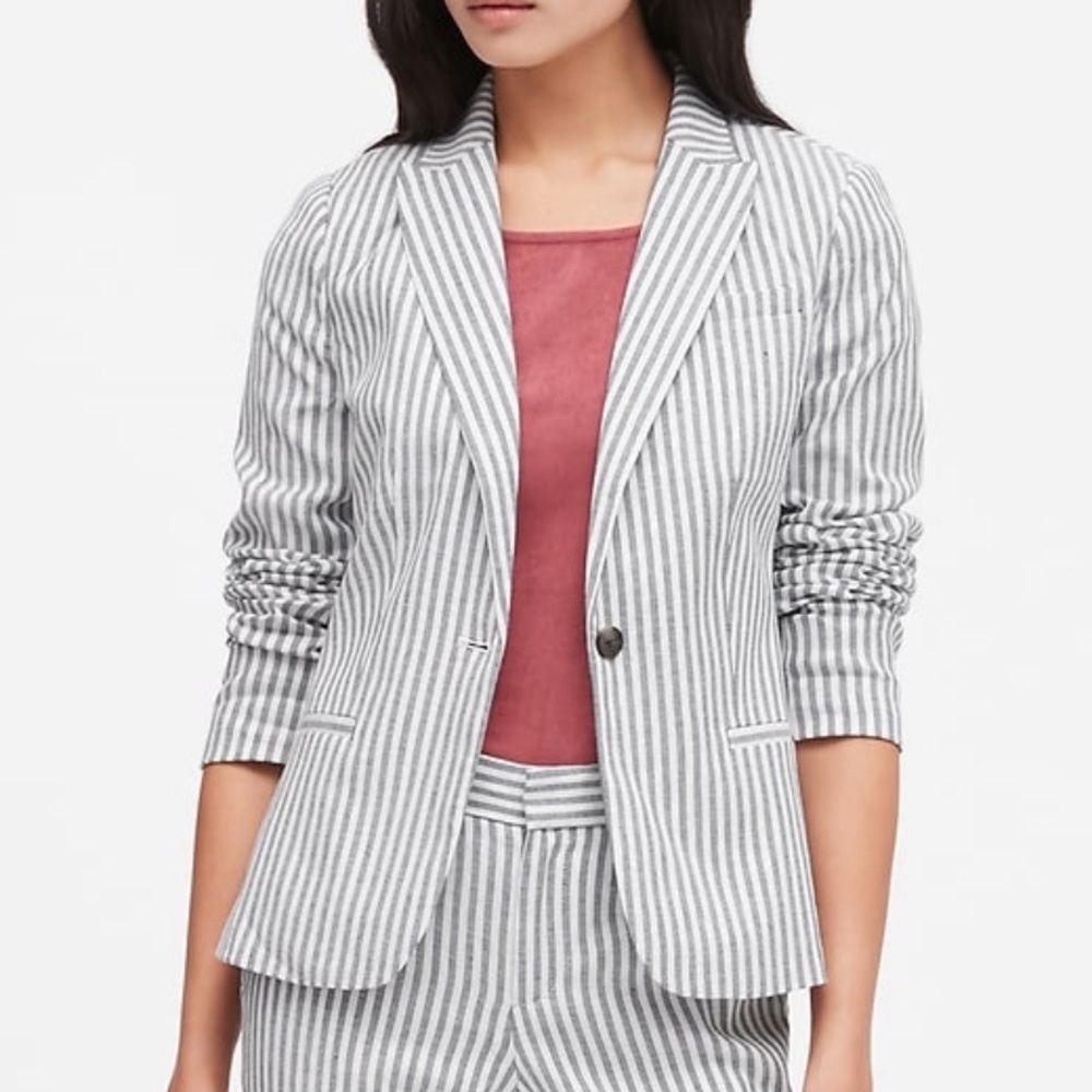 Pinstripe Blazer -Fully Lined -Like New